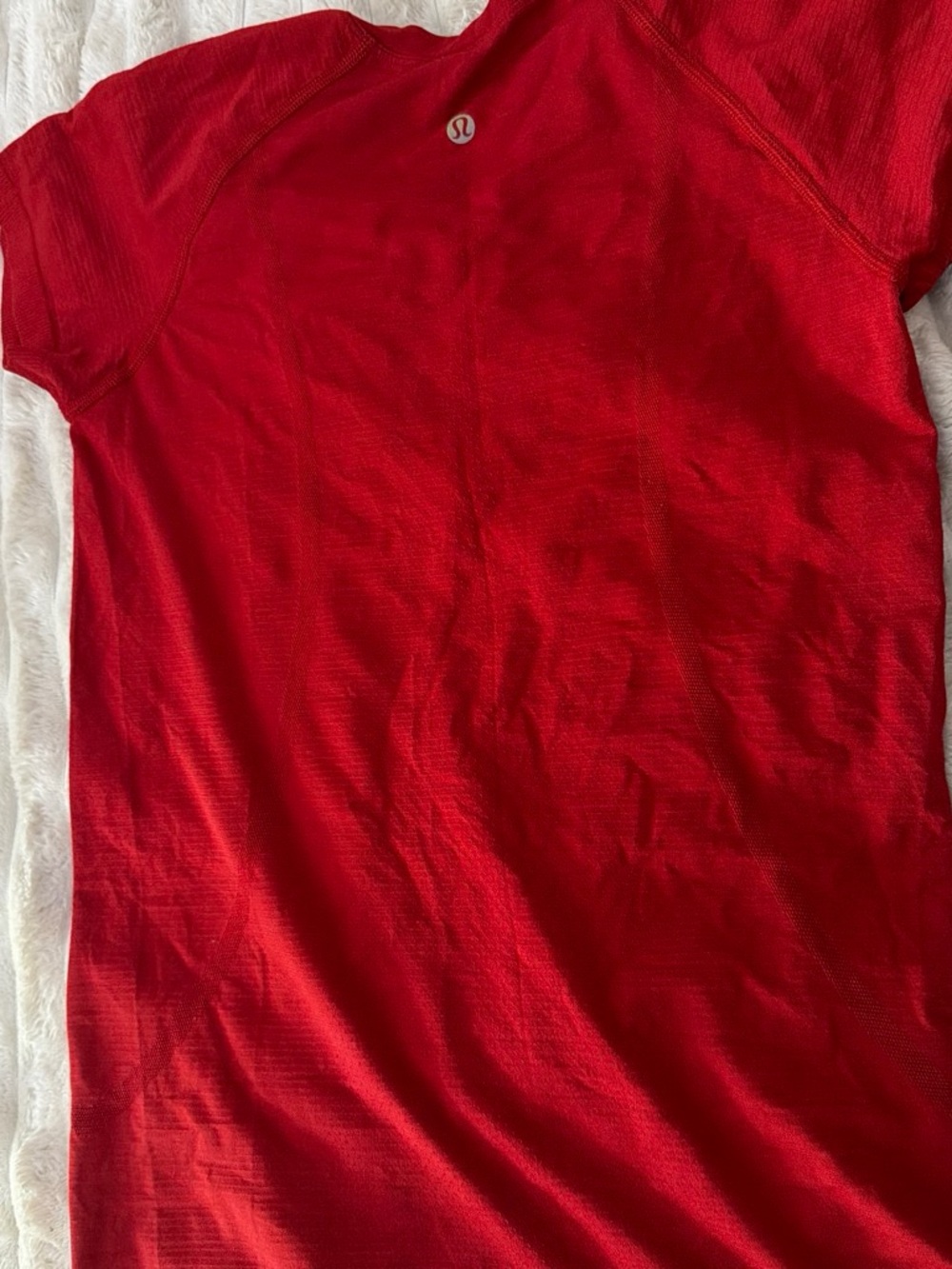 lululemon athletica Kids Red Short Sleeve Athletic Tee